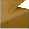 ATMOSPHERA Créateur d'intérieur - Drap Plat 1 Personne Percale 180x290cm Mordoré