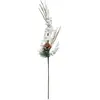 FEERIC LIGHTS & CHRISTMAS Branche décorative spéciale fêtes Nature et Blanc enneigé H 75 cm