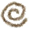 Feeric Light & Christmas Guirlande de Noël large 10 cm avec étoiles Laser Beige nude Longueur 2 mètres