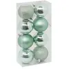 Déco de sapin Lot de 8 Boules de Noël D 7 cm - Vert amande