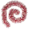Feeric Light & Christmas Guirlande de Noël BOA large 15 cm Rouge et Blanc Longueur 2 mètres