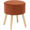 ATMOSPHERA Créateur d'intérieur - Tabouret Coffre Scandinave Tess 44cm Ambre
