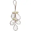 FEERIC LIGHTS & CHRISTMAS Suspension de Noël Branche de Houx Or Rose et Transparent avec Perles H 20 cm