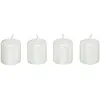 Fééric Lights And Christmas - Lot de 4 Bougies Satin Blanc 160G - Feeric Christmas