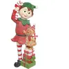 Feeric Light & Christmas Déco de Noël Lutin et Bonhomme Pain d'épice en résine H 24 cm