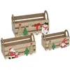 3S. x Home Lot 3 Cagettes en bois déco