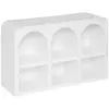 Atmosphera Créateur D'intérieur - Meuble 6 niches Soleya 110x71,5cm blanc