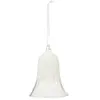 Atmosphera Créateur D'intérieur - Décoration de sapin verre cloche pailletée blanc 10cm