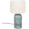 Atmosphera Créateur D'intérieur - Lampe à poser Mati verre bleu H42cm