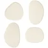 Atmosphera - Lot de 4 patères organiques karen blanc ivoire l7 10cm