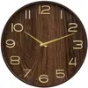Horloge Ivana bois foncé D55cm - Atmosphera createur d'interieur - Marron