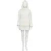 ATMOSPHERA 3S. x Home Plaid sweat capuche flanelle Teddy blanc taille unique