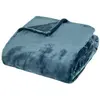 Atmosphera Créateur D'intérieur - Plaid flanelle Cuddly bleu égéen 180x230cm