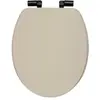 5five Simply Smart - Abattant wc bois avec frein de chute Beige 49.9x37.5 cm
