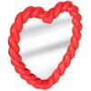 Atmosphera Créateur D'intérieur - Miroir torsadé coeur Twist rouge h40cm