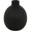 Vase céramique Rily noir H18cm - Atmosphera createur d'interieur - Noir