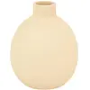 Vase céramique Rily beige H18cm - Atmosphera createur d'interieur - Beige