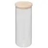 Five Simply Smart - Bocal hermet 1,6l en verre et couvercle bois 1,6l - 5five