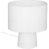 Lampe - ATMOSPHERA - Eira - H45cm - Tissu blanc - Intérieur - 1 ampoule