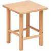 ATMOSPHERA CREATEUR D'INTERIEUR Tabouret Enfant En Bois Naturel Hevea - Beige - L 27 X P 27 X H 32 Cm