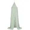 Ciel de lit "Lili" en gaze de coton H350cm - Vert - Atmosphera createur d'interieur