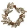 FEERIC LIGHTS & CHRISTMAS - Couronne de noël dorée Pomme de Pain d40cm