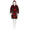 Sweat plaid imprimé tartan TU rouge Atmosphera - Rouge
