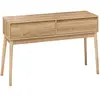 Five Simply Smart - Console 2 Tiroirs Abana Effet Chêne Beige Five
