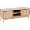 FIVE 3S. x Home Meuble TV 2 placards effet chêne naturel Abana Beige