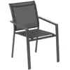 HESPERIDE Fauteuil de jardin Essentia anthracite et graphite Hespéride