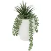 ATMOSPHERA 3S. x Home Plante artificielle en pot H25cm en ciment blanc