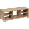 5five - meuble tv "bivoak" 120x42,5cm effet bois