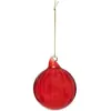FÉÉRIC LIGHTS AND CHRISTMAS Bdn verre 80MM strie rouge - Atmosphera créateur d'intérieur