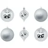 FÉÉRIC LIGHTS AND CHRISTMAS Bdn 100MM X6 argent et blanc - Atmosphera créateur d'intérieur