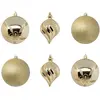 Déco de Sapin Lot de 6 Boules de Noël D 10 cm - Or - Feeric Christmas