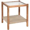 Atmosphera Créateur D'intérieur - Table d appoint Apala 50x50cm marron