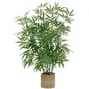ATMOSPHERA Plante artificielle Bambou dans un Pot en fibres naturelles D 45 x H 100 cm