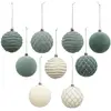 FEERIC LIGHTS & CHRISTMAS - Bdn plf Boîte pailletée Verte x9 80 mm