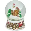 Atmosphera Fééric Lights And Christmas - Boule à neige en verre avec motif de Noël, ø 8 cm
