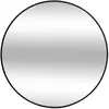 Miroir rond - ATMOSPHERA - Alice - D70cm - Métal - Noir - Contemporain