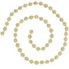 Guirlande de Noël Boules Dorées pailletées et Perles nacrées L 180 cm