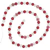 Guirlande de Noël Gourmandises Rouge et Blanc L 180 cm
