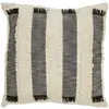 Atmosphera - Coussin à Franges malakite Noir et Blanc 50x50cm