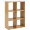5five Simply Smart - tagère 6 cases tasso effet bois naturel - 5five
