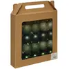Déco de sapin Lot de 25 Boules de Noël D 6 cm - Vert olive