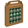 Déco de sapin Lot de 25 Boules de Noël D 6 cm - Vert amande