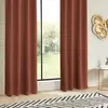 3S. x Home Rideau occultant Odelie terracotta 140x260cm