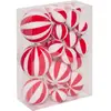 3S. x Home Décoration sapin Rayé rouge et blanc