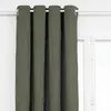 3S. x Home Atmosphera Créateur D'intérieur - Rideau plissé Maely vert kaki 135x260cm