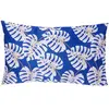 Housse de coussin d extérieur Falla bleu indigo 30x50cm Atmosphera Créateur D'intérieur